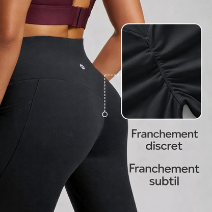 Legging Sculptant Floralys – Taille Haute, Effet Galbant & Ventre Plat